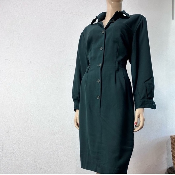 STUDIO 121 button half front long sleeve green 14 - Picture 4 of 16